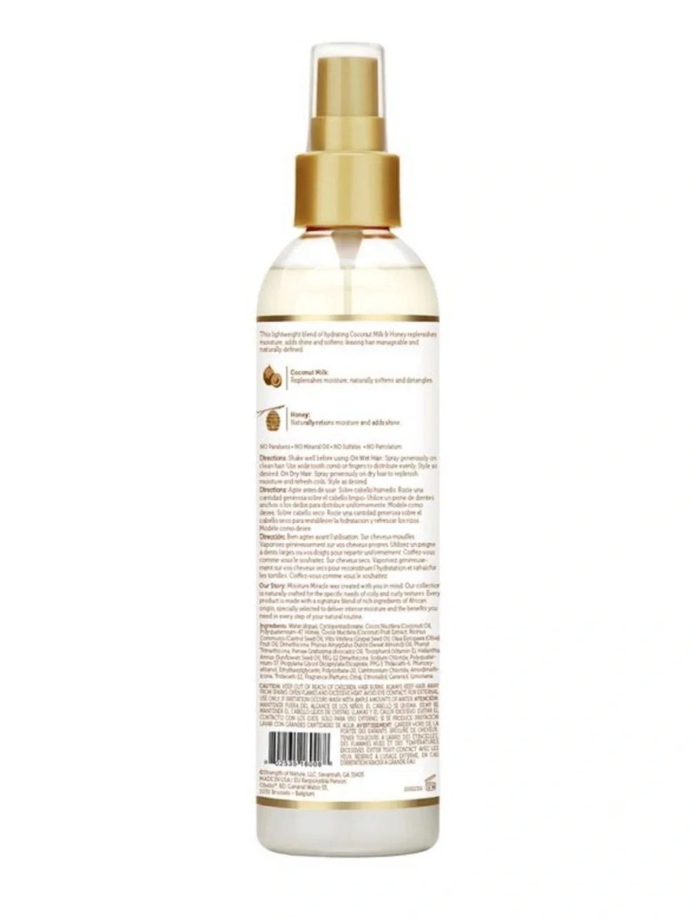 African pride Moisture Miracle Coconut Milk & Honey Leave-In Conditioner -3 pack